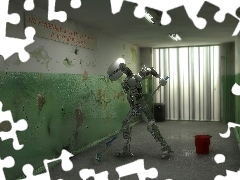 Szczotka, Wiadro, Robot