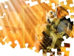 twarz, broń, Patlabor, żołnierz