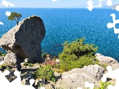 Skały, Flauta, Morze