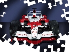 koła, opony, Toyota, Formuła 1, spojler, bolid