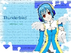 grafika, koperta, Thunderbird, dziewczyna, manga