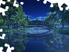 Staw, Most, Park