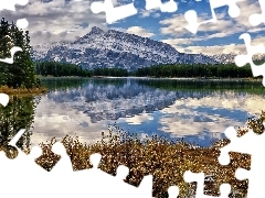 Jezioro, Chmury, Góry