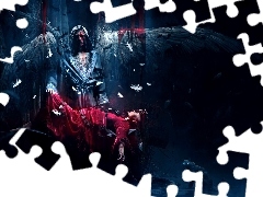 Kobieta, Krew, Anioł, Skrzydła