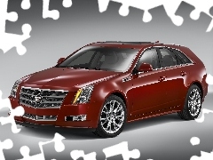 Cadillac CTS, Kombi, Czerwony