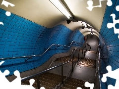Schody, Poręcze, Tunel