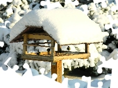 Karmnik, Sikorki, Zima