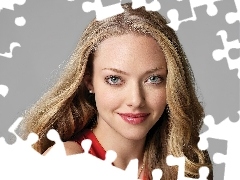 Spojrzenie, Uśmiech, Amanda Seyfred, Twarz