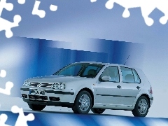 Srebrny, Volkswagen Golf 4