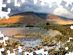 Jezioro, Chmury, Góry