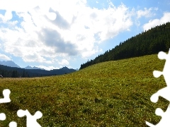 Góry, Niebo, Łąka