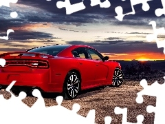 Dodge Charger SRT 8, Czerwony