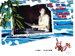 napisy, liście, Club Dread, zdjęcie