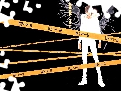 taśmy, skrzydła, Death Note, napisy, postać