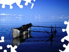Islandia, Aitutaki, Morze, Łódka