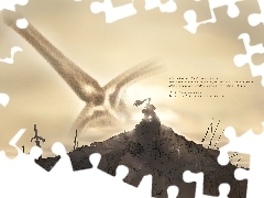 wzniesienie, miecze, Fate Stay Night, text, miecz