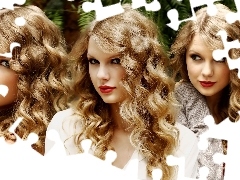 Blond, Kręcone, Taylor Swift, Włosy, Długie