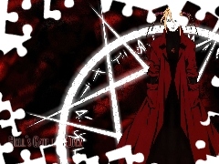 mina, poważna, Witch Hunter Robin, płaszcz