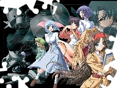 postacie, robot, Tsukuyomi Moon Phase