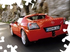 Czerwony, Opel Speedster