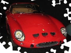 światła , przód samochodu, Ferrari