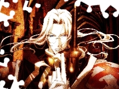 okulary, postać, Trinity Blood, broń