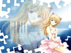 kobieta, suknia, Neon Genesis Evangelion