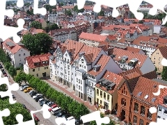 Dachówka, Czerwona, Miasto, Domy