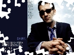 okulary, krawat, Clive Owen
