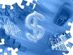 Marketing, Telefon, Wykres, Dolar