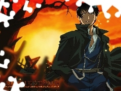 drzewo, facet, Full Metal Alchemist