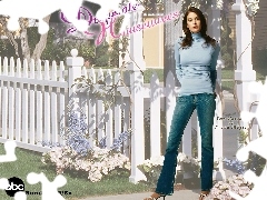 płot, biały, Desperate Housewives, Teri Hatcher