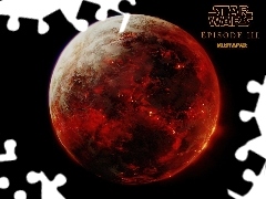Star Wars, ogień, planeta