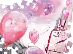 perfumy, flakon, Lancome, balony