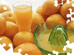 Wyciskarka, Soku, Pomarańcze, Szklanka