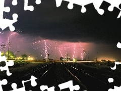 Przejazd, Kolejowy, Burza