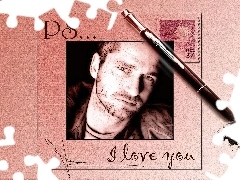 znaczek, długopis, Gerard Butler