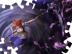 Kosa, Magia, Dziewczyna