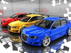 Lustrzane, Odbicia, Audi A4, Tuning