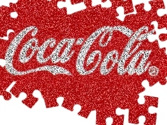 Tło, Napis, Biały, Logo, Czerwone, Coca, Coli