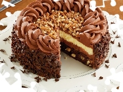 Czekoladowy, Bakalie, Tort