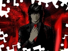 krzyż, elegancki, Death Note, krawat