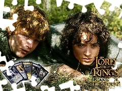 trawa, Sean Astin, The Lord of The Rings, karty, Elijah Wood