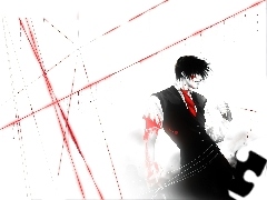 Krawat, Czerwony, Hellsing, Alucard