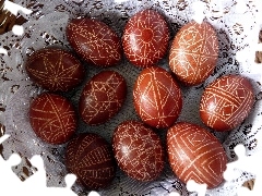 Jajka, Serwetka, Koszyczek, Koronkowa