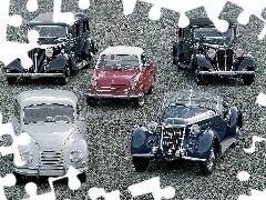 opony , światła, Audi, maska, koła