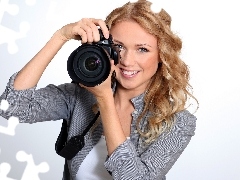 Aparat, Fotografia, Kobieta