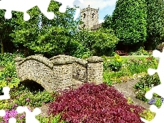 Waddington, Mostek, Zamek, Park, Anglia, Kamienny
